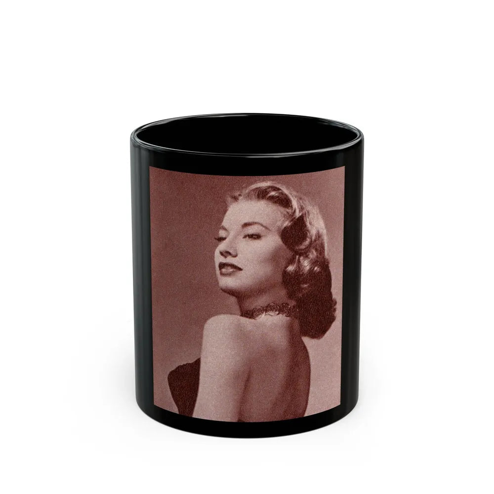 Peggy Dow #57 (Vintage Female Icon) Black Coffee Mug-11oz-Go Mug Yourself