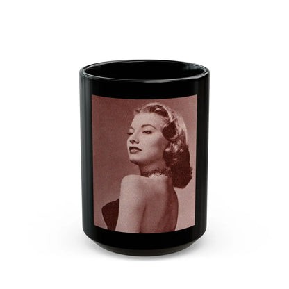 Peggy Dow #57 (Vintage Female Icon) Black Coffee Mug-15oz-Go Mug Yourself