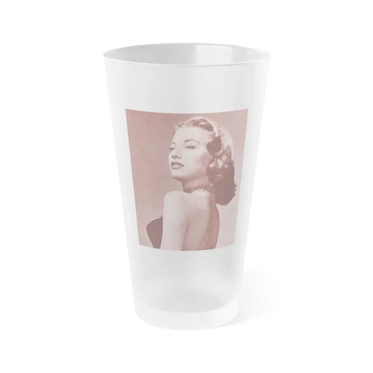Peggy Dow #57 (Vintage Female Icon) Frosted Pint Glass 16oz 16oz Frosted - Go Mug Yourself