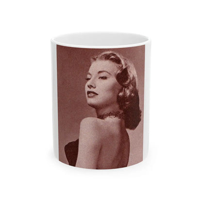 Peggy Dow #57 (Vintage Female Icon) White Coffee Mug-11oz-Go Mug Yourself