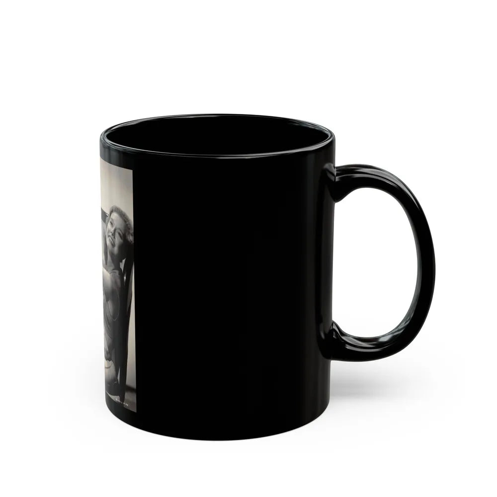 Peggy Dow #59 (Vintage Female Icon) Black Coffee Mug-Go Mug Yourself