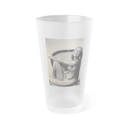 Peggy Dow #59 (Vintage Female Icon) Frosted Pint Glass 16oz-16oz-Frosted-Go Mug Yourself