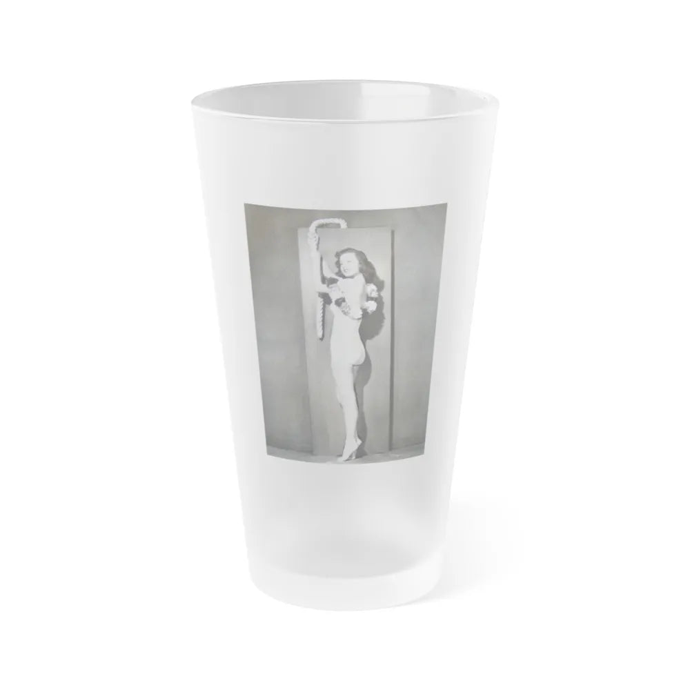 Peggy Dow #67 (Vintage Female Icon) Frosted Pint Glass 16oz-16oz-Frosted-Go Mug Yourself