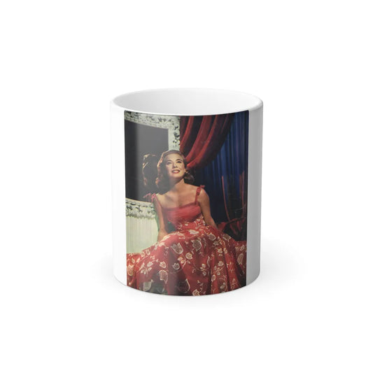 Peggy Dow #69 - 8x10 Color Early 50's Glamour Photo on Magazine Page (Vintage Female Icons) Color Changing Mug 11oz-11oz-Go Mug Yourself
