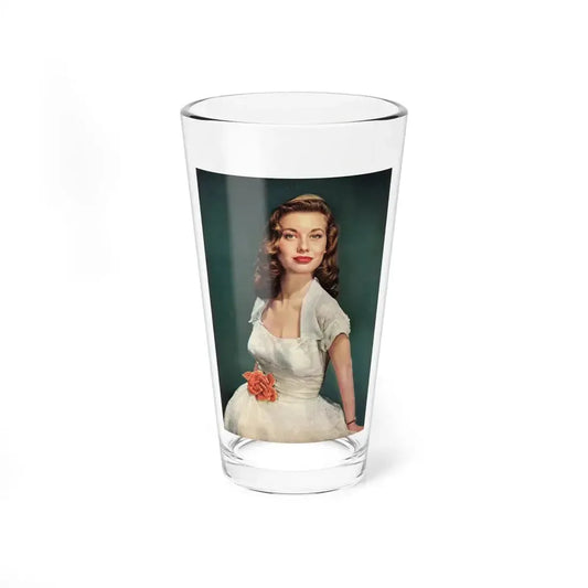Peggy Dow #70 - 8x10 Color Early 50's Glamour Photo on Magazine Page (Vintage Female Icon) Pint Glass 16oz 16oz - Go Mug Yourself