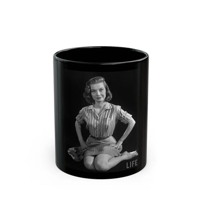 Peggy Dow #73 (Vintage Female Icon) Black Coffee Mug-11oz-Go Mug Yourself