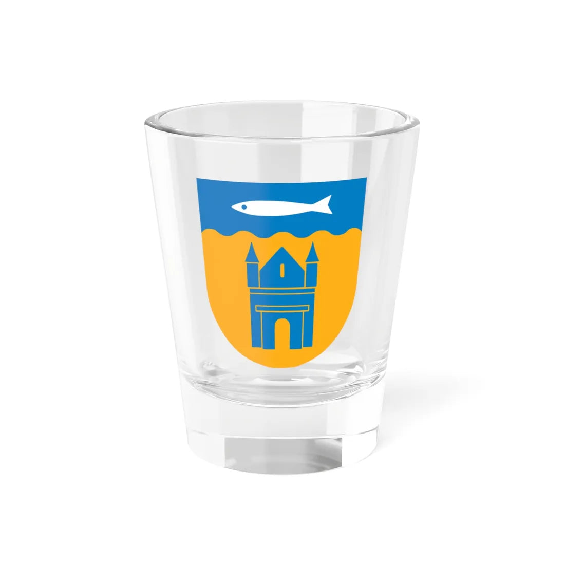 Peipsiääre valla vapp (Estonia) (Coat of Arms) Shot Glass 1.5oz 1.5oz - Go Mug Yourself