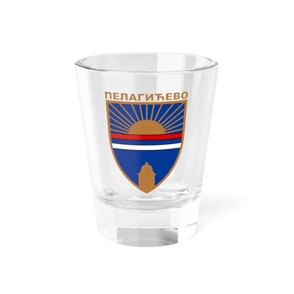 Pelagicevo - Coat of arms (Bosnia and Herzegovina) (Coat of Arms) Shot Glass 1.5oz 1.5oz - Go Mug Yourself