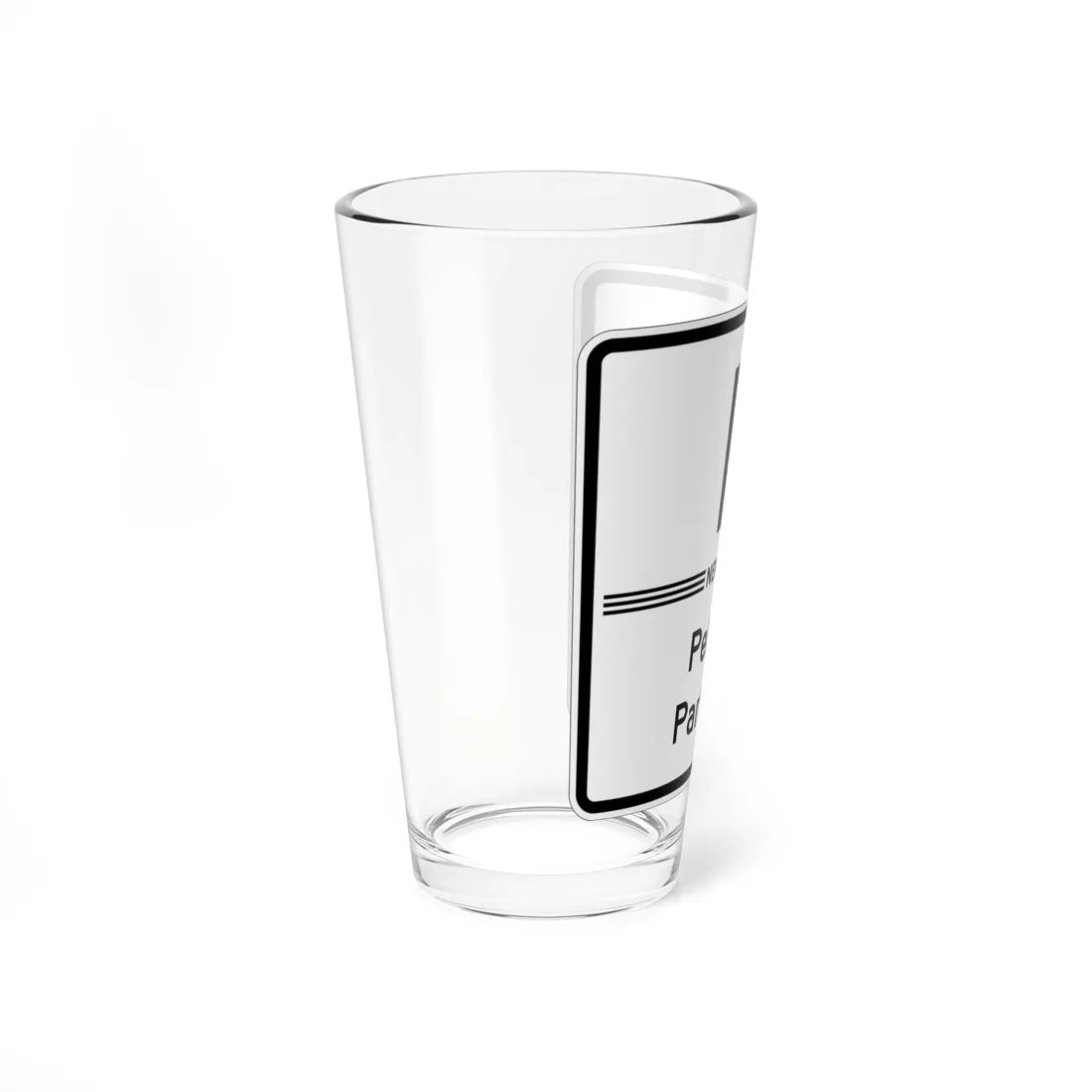 Pelham Pkwy Shield free (New York) (Road Sign) Pint Glass 16oz - Go Mug Yourself
