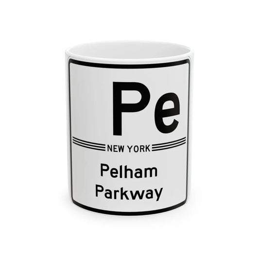 Pelham Pkwy Shield free (New York) (Road Sign) White Coffee Mug 11oz - Go Mug Yourself