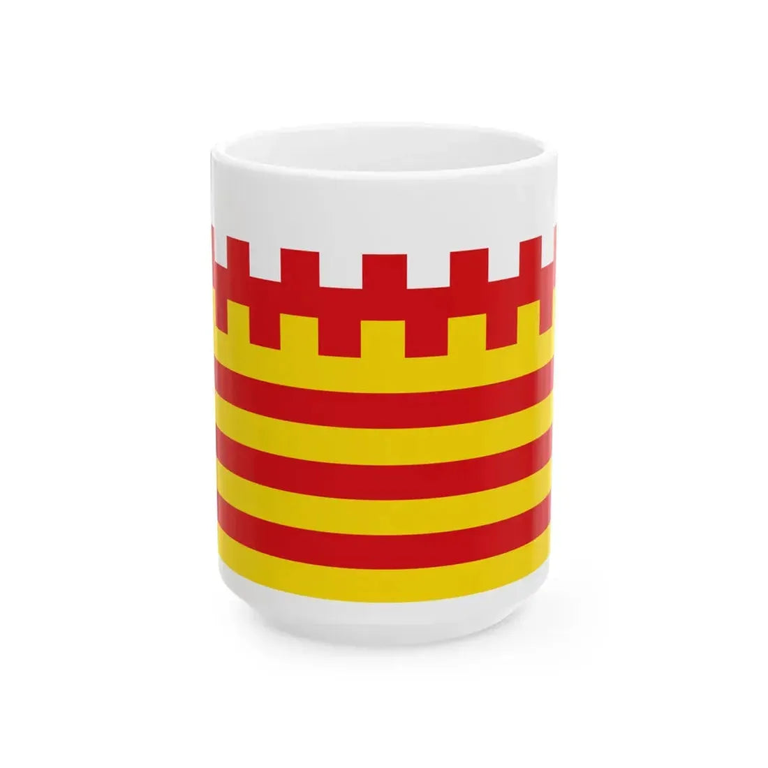 Pelt vlag (Belgium) White Coffee Mug 15oz - Go Mug Yourself