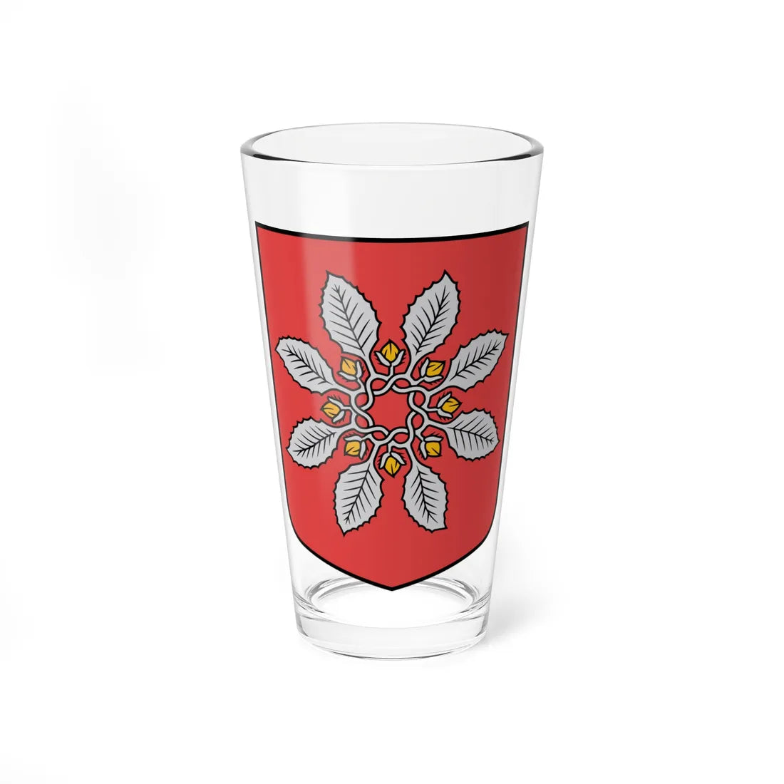Pelču pagasta ģerbonis (Latvia) (Coat of Arms) Pint Glass 16oz 16oz - Go Mug Yourself