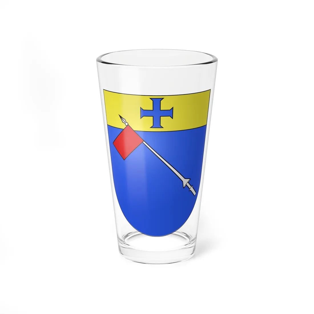 Épendes-FR-coat of arms (Switzerland) (Coat of Arms) Pint Glass 16oz 16oz - Go Mug Yourself