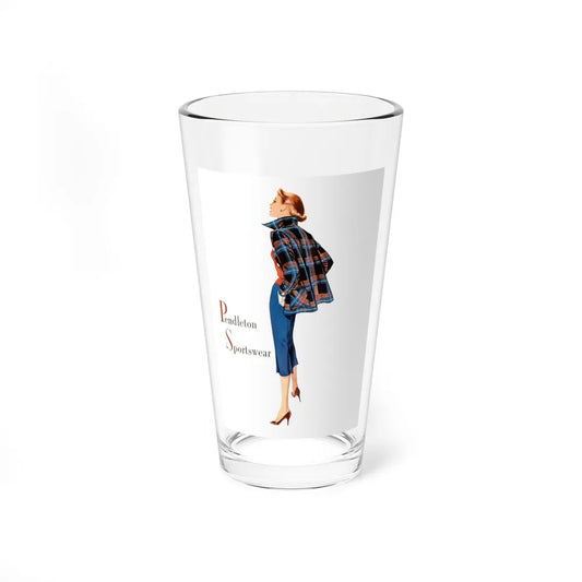 Pendleton Sportswear, advertisement, 1955 (Magazine Illustration) Pint Glass 16oz-16oz-Go Mug Yourself