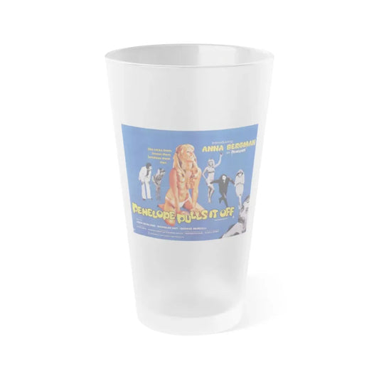 PENELOPE PULLS IT OFF 1975 Movie Poster - Frosted Pint Glass 16oz 16oz Frosted - Go Mug Yourself