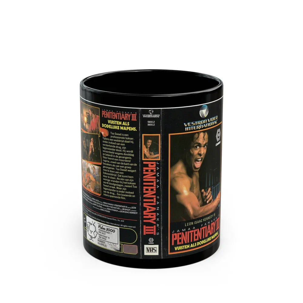 PENITENTIARY 3 (VHS COVER) - Black Coffee Mug-11oz-Go Mug Yourself