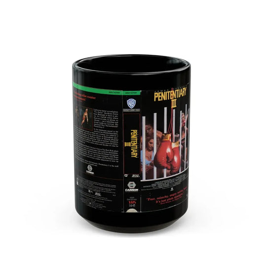 PENITENTIARY 3 WB (VHS COVER) - Black Coffee Mug 15oz - Go Mug Yourself