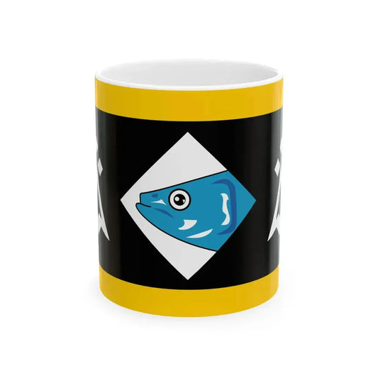 Penn Sardin traditional district flag (France) White Coffee Mug 11oz - Go Mug Yourself