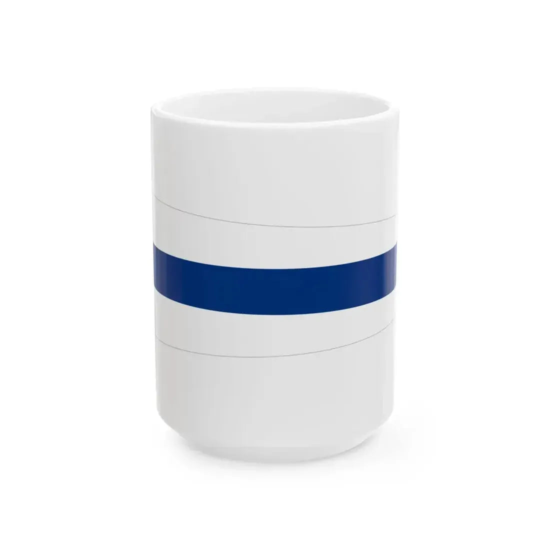 Pennant of Commander of Flotilla Finland (Finland) White Coffee Mug 15oz - Go Mug Yourself