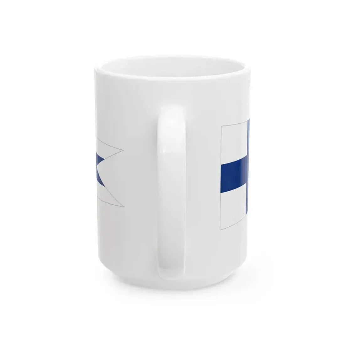 Pennant of Commander of Flotilla Finland (Finland) White Coffee Mug - Go Mug Yourself