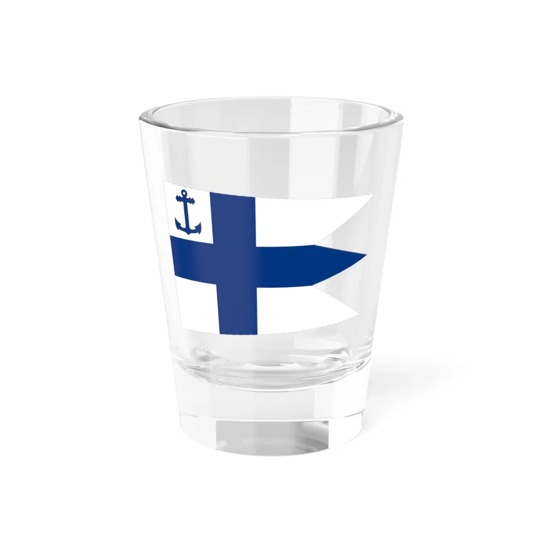 Pennant of Commander of Naval Command Finland (Finland) Shot Glass 1.5oz 1.5oz - Go Mug Yourself