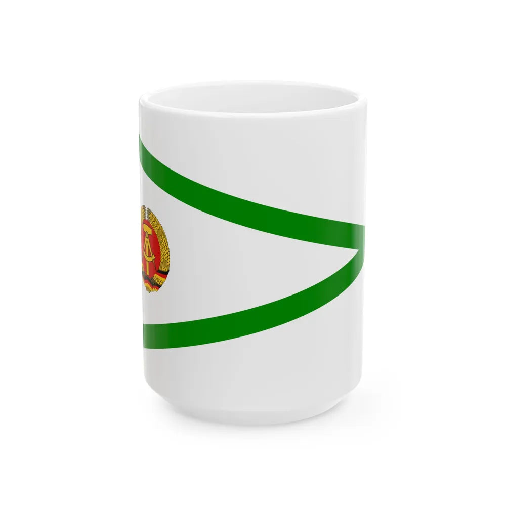 Pennant of customs administration East Germany (Germany) White Coffee Mug 15oz - Go Mug Yourself