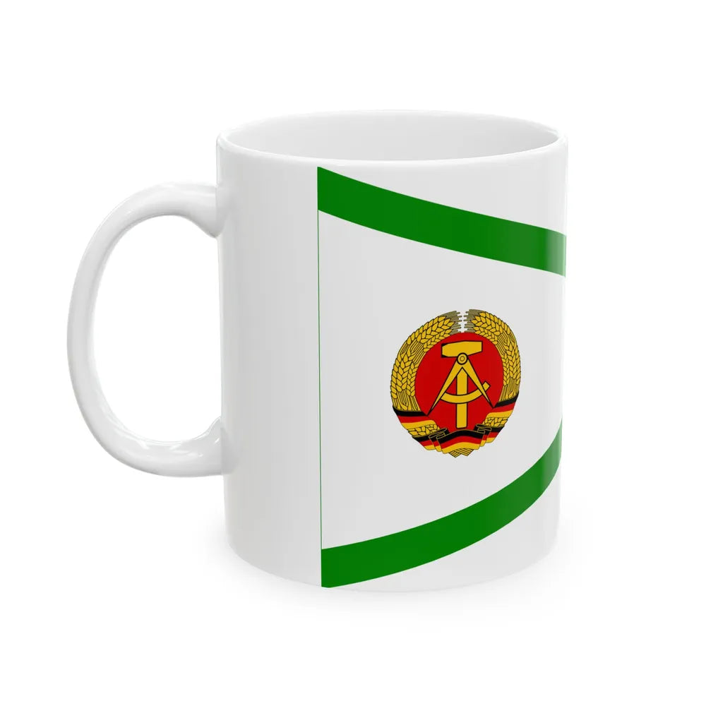 Pennant of customs administration East Germany (Germany) White Coffee Mug - Go Mug Yourself