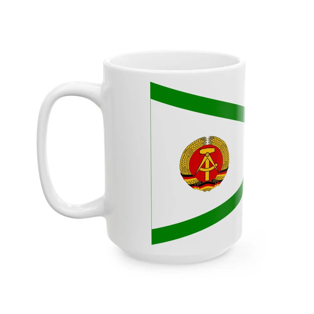Pennant of customs administration East Germany (Germany) White Coffee Mug - Go Mug Yourself