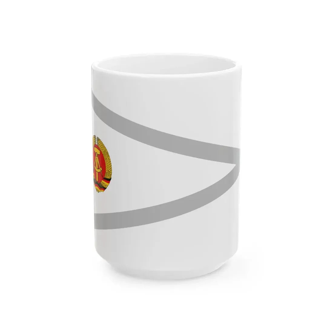 Pennant of fishery control East Germany (Germany) White Coffee Mug 15oz - Go Mug Yourself