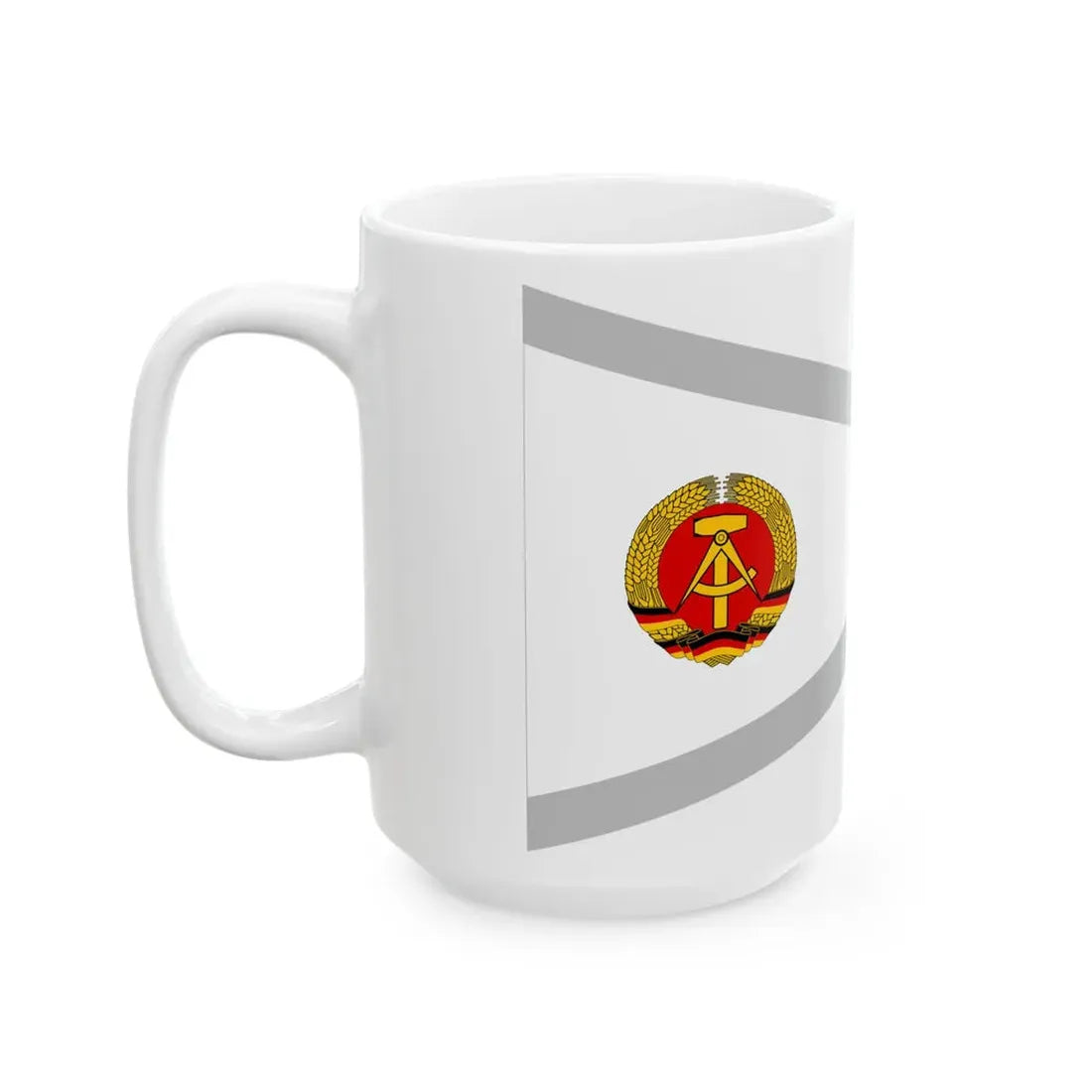 Pennant of fishery control East Germany (Germany) White Coffee Mug - Go Mug Yourself