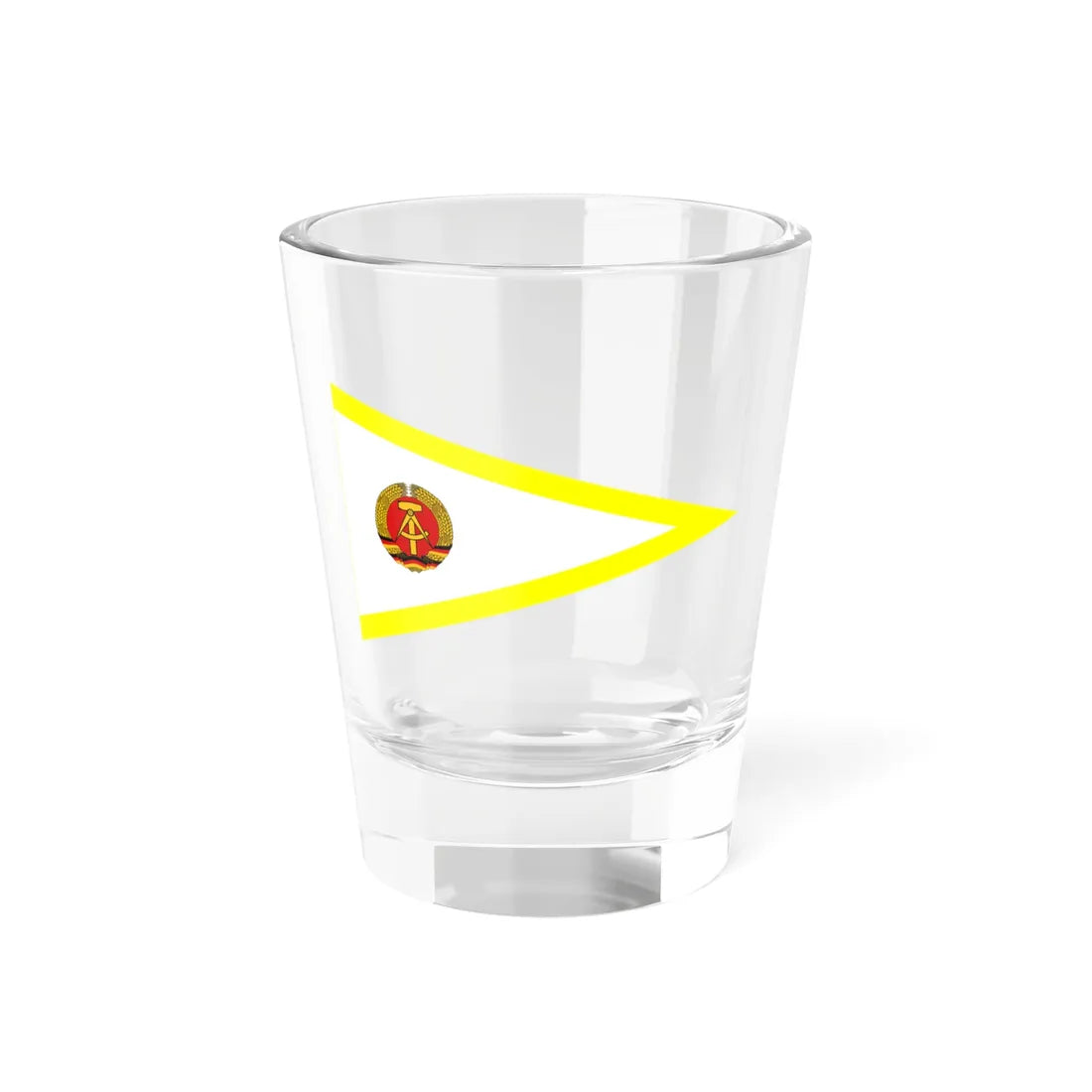 Pennant of health care East Germany (Germany) Shot Glass 1.5oz 1.5oz - Go Mug Yourself