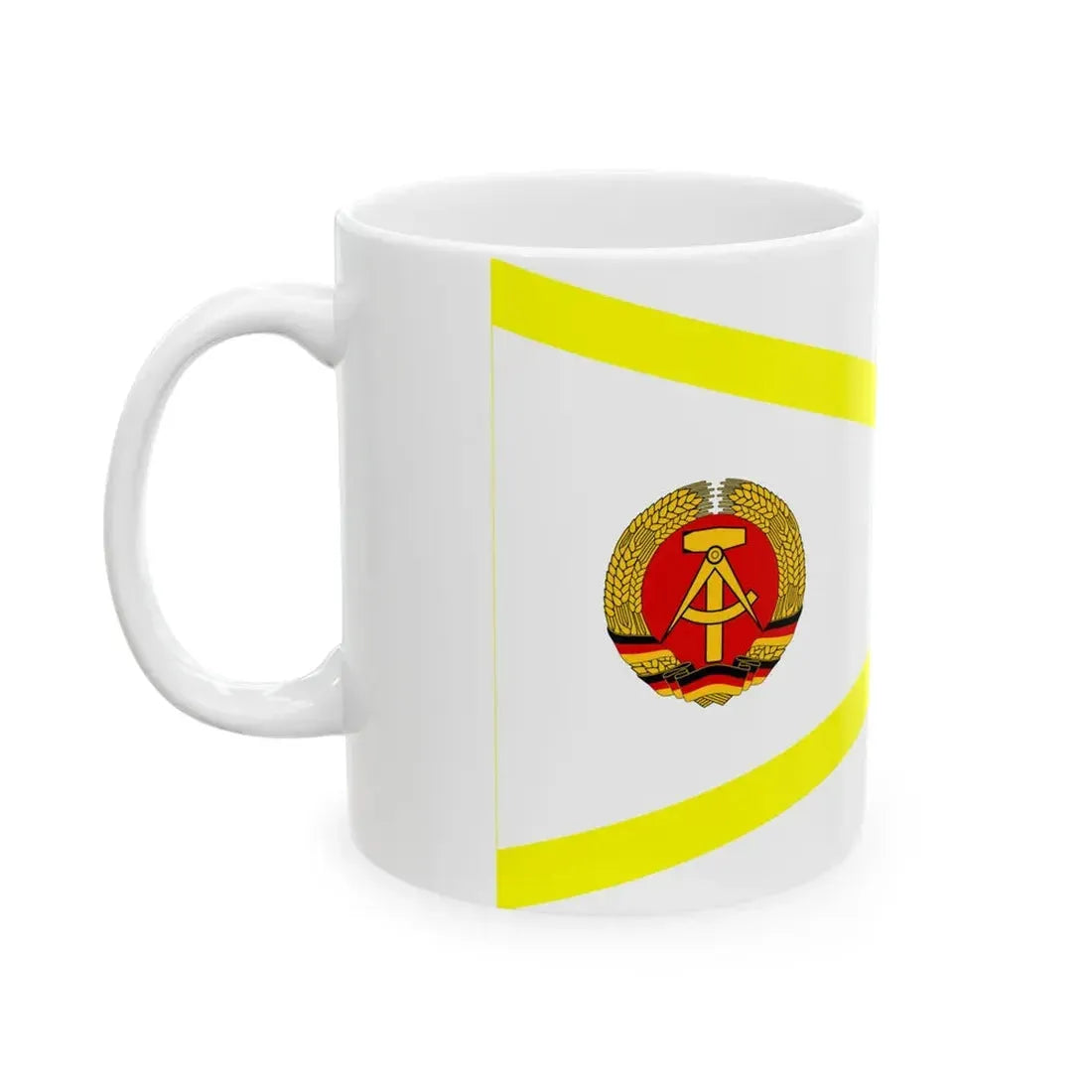 Pennant of health care East Germany (Germany) White Coffee Mug - Go Mug Yourself