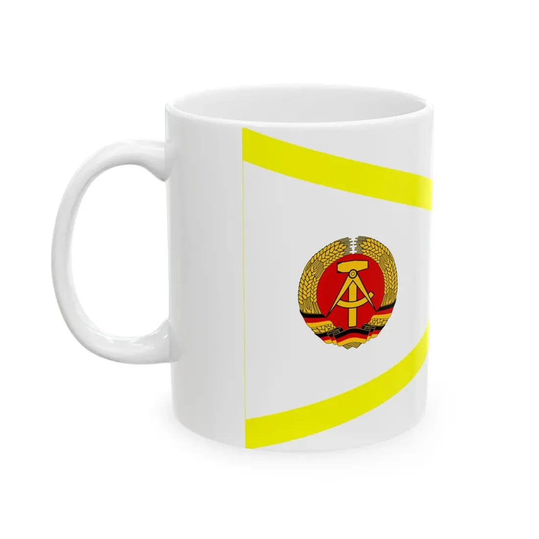 Pennant of health care East Germany (Germany) White Coffee Mug - Go Mug Yourself