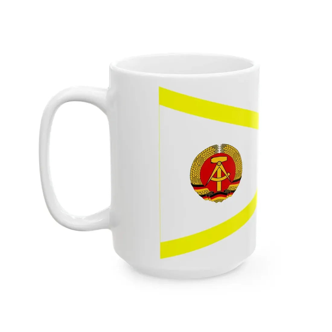 Pennant of health care East Germany (Germany) White Coffee Mug - Go Mug Yourself
