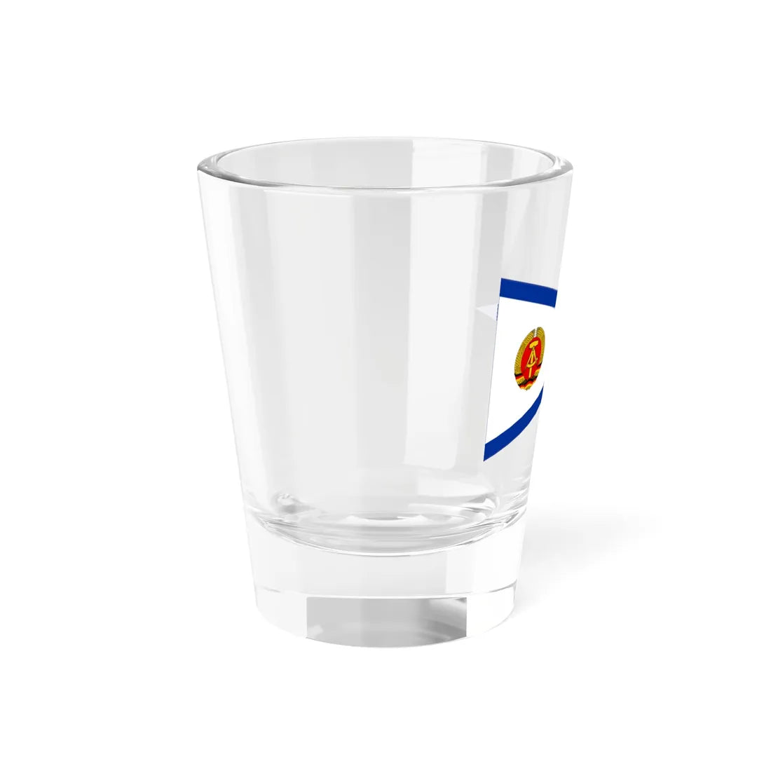 Pennant of shipping control East Germany (Germany) Shot Glass 1.5oz - Go Mug Yourself