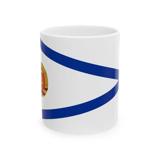 Pennant of shipping control East Germany (Germany) White Coffee Mug 11oz - Go Mug Yourself