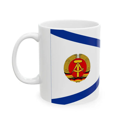 Pennant of shipping control East Germany (Germany) White Coffee Mug - Go Mug Yourself