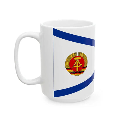 Pennant of shipping control East Germany (Germany) White Coffee Mug - Go Mug Yourself