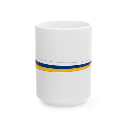 Pennant of Swedish-speaking Uusimaa (Finland) White Coffee Mug 15oz - Go Mug Yourself