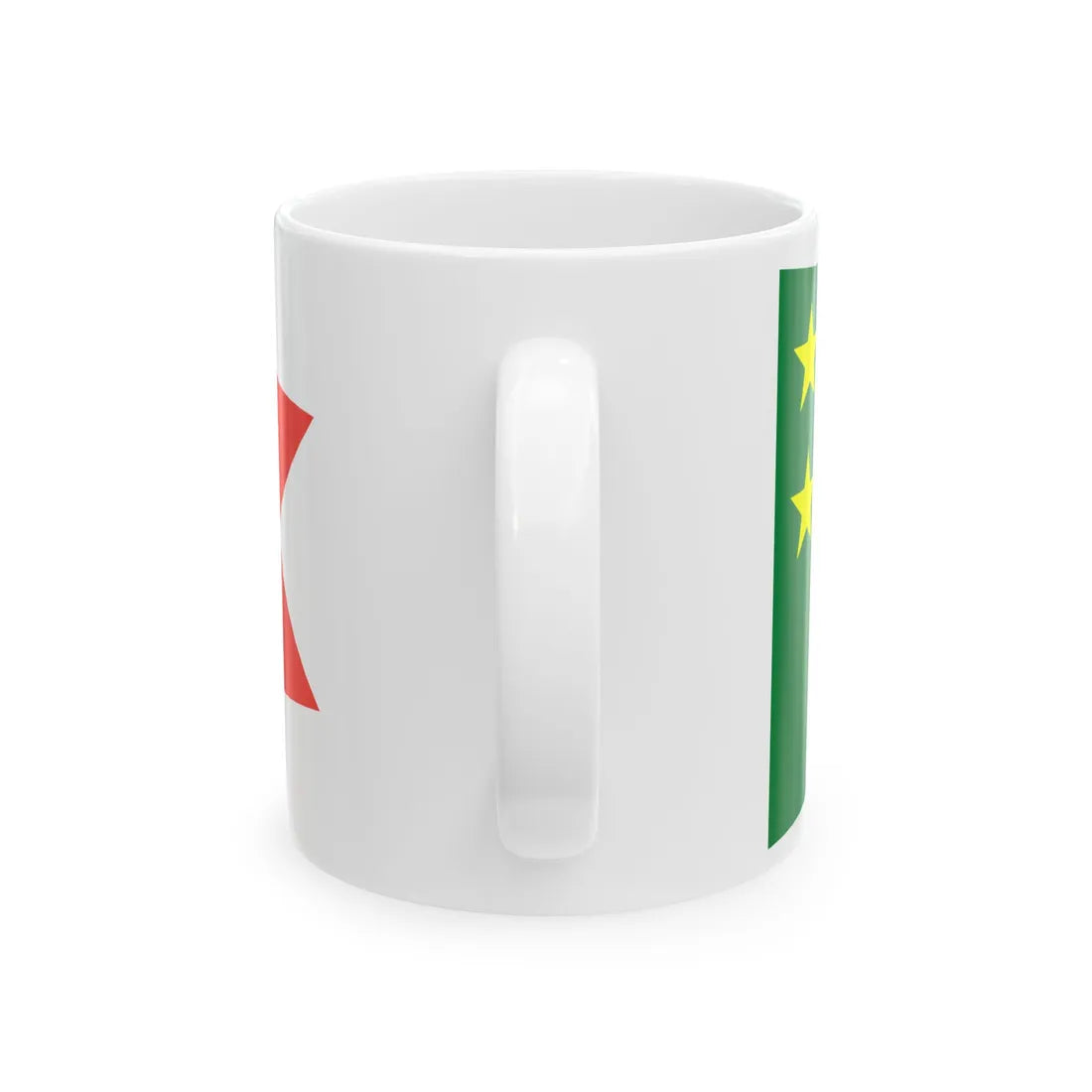 Pennant of the Chief of the Naval Air Force Staff of Madagascar Rear Admiral (Madagascar) White Coffee Mug - Go Mug Yourself
