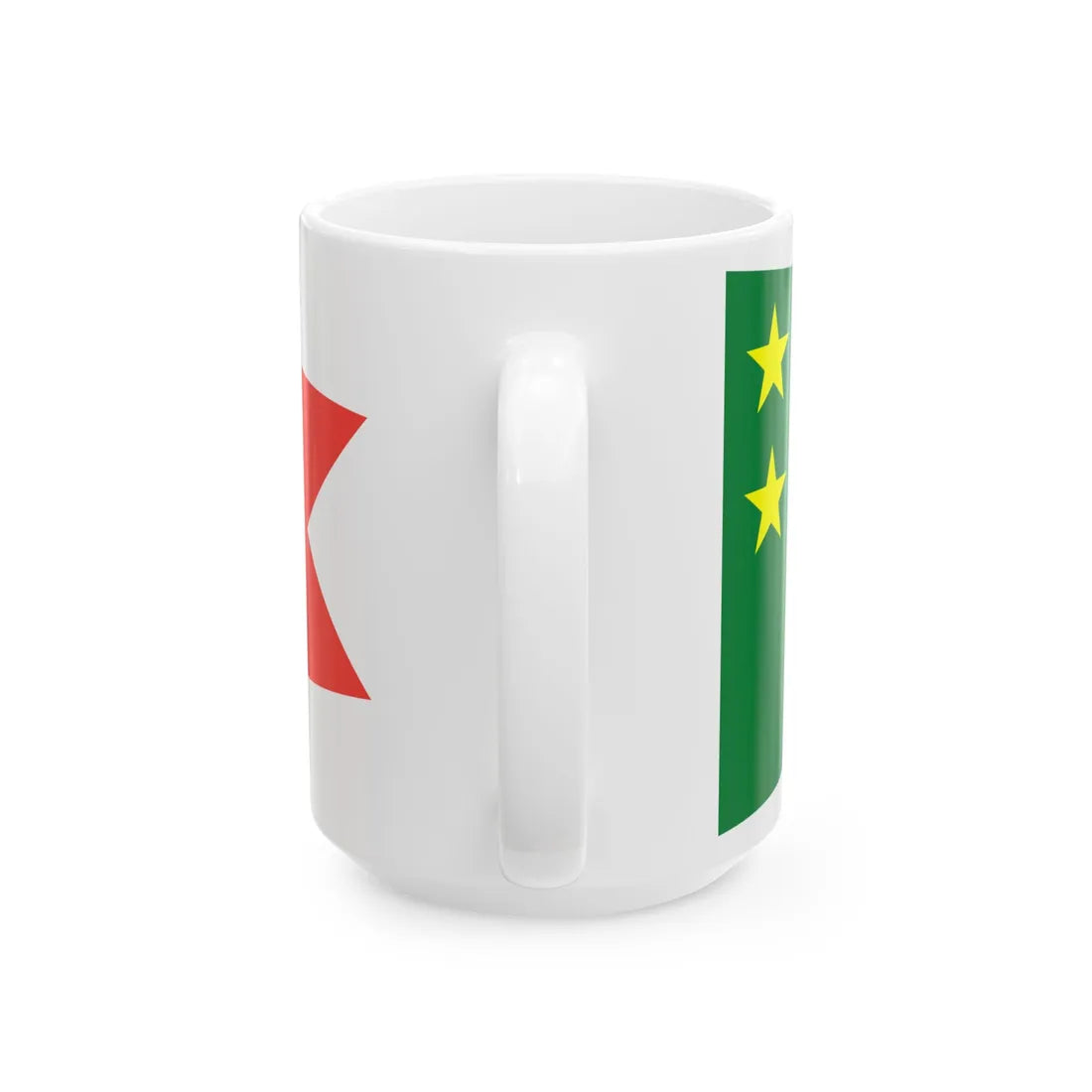Pennant of the Chief of the Naval Air Force Staff of Madagascar Rear Admiral (Madagascar) White Coffee Mug - Go Mug Yourself