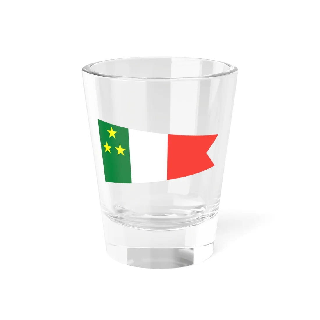Pennant of the Chief of the Naval Air Force Staff of Madagascar Vice Admiral (Madagascar) Shot Glass 1.5oz 1.5oz - Go Mug Yourself