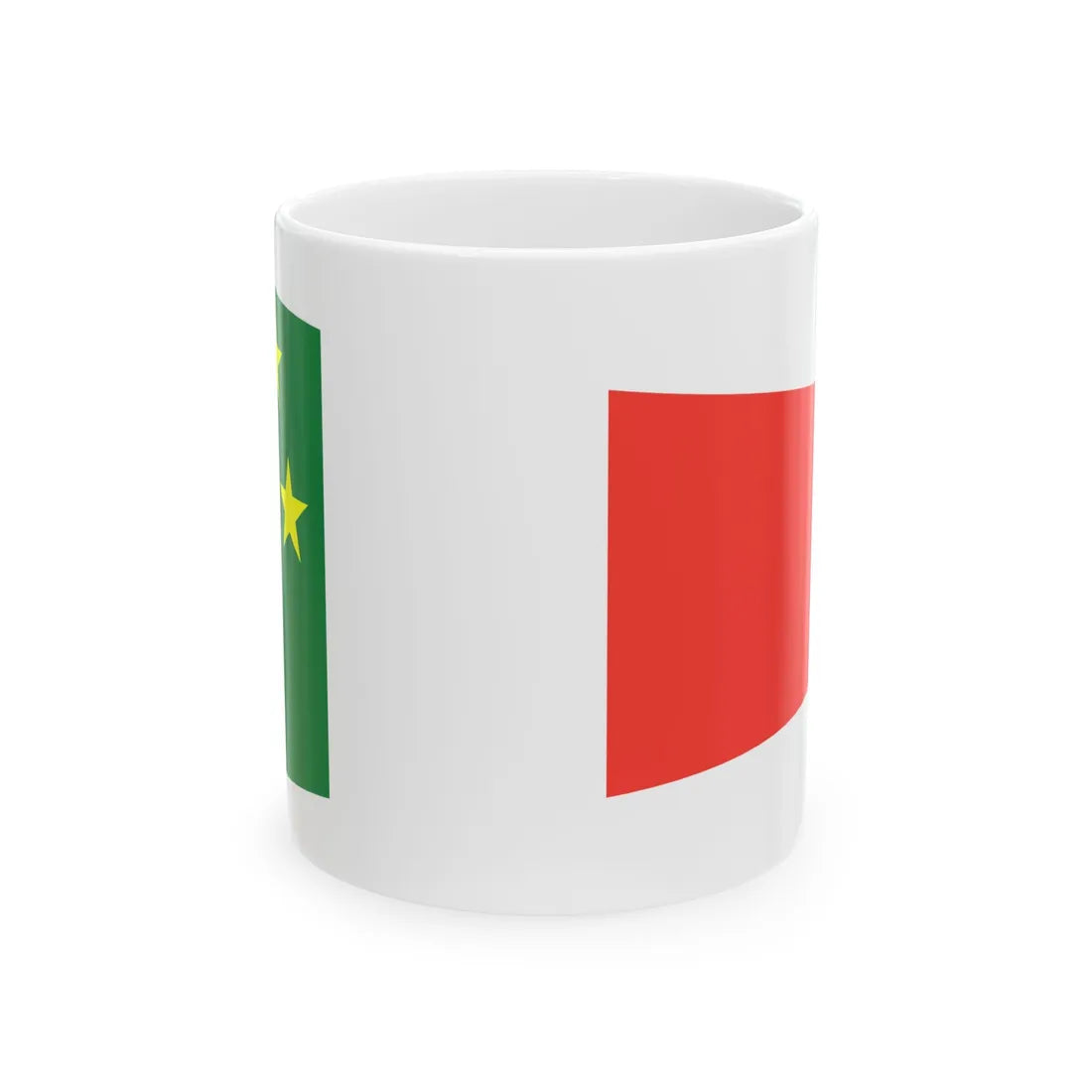 Pennant of the Chief of the Naval Air Force Staff of Madagascar Vice Admiral (Madagascar) White Coffee Mug 11oz - Go Mug Yourself