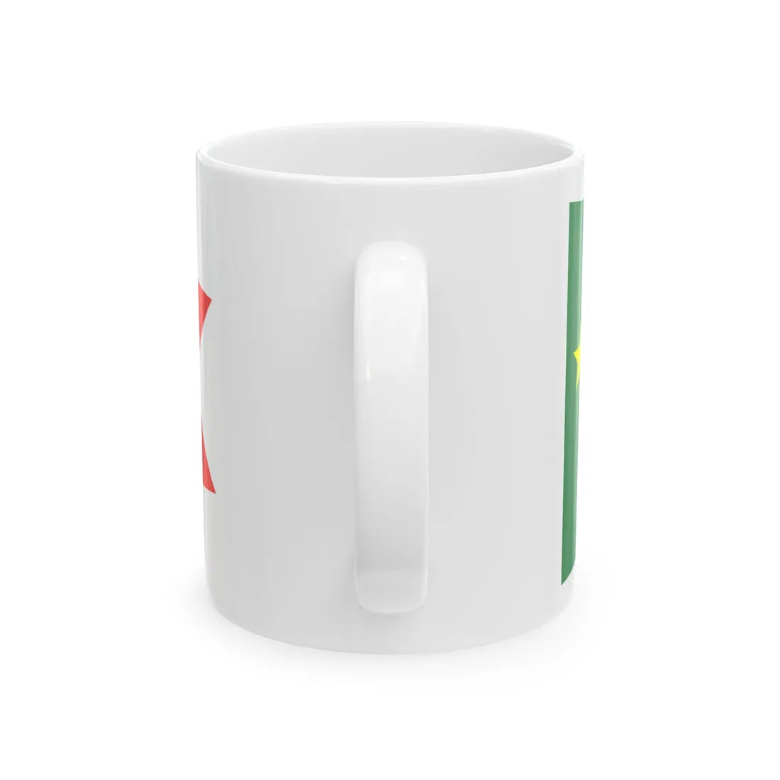 Pennant of the Chief of the Naval Air Force Staff of Madagascar Vice Admiral (Madagascar) White Coffee Mug - Go Mug Yourself
