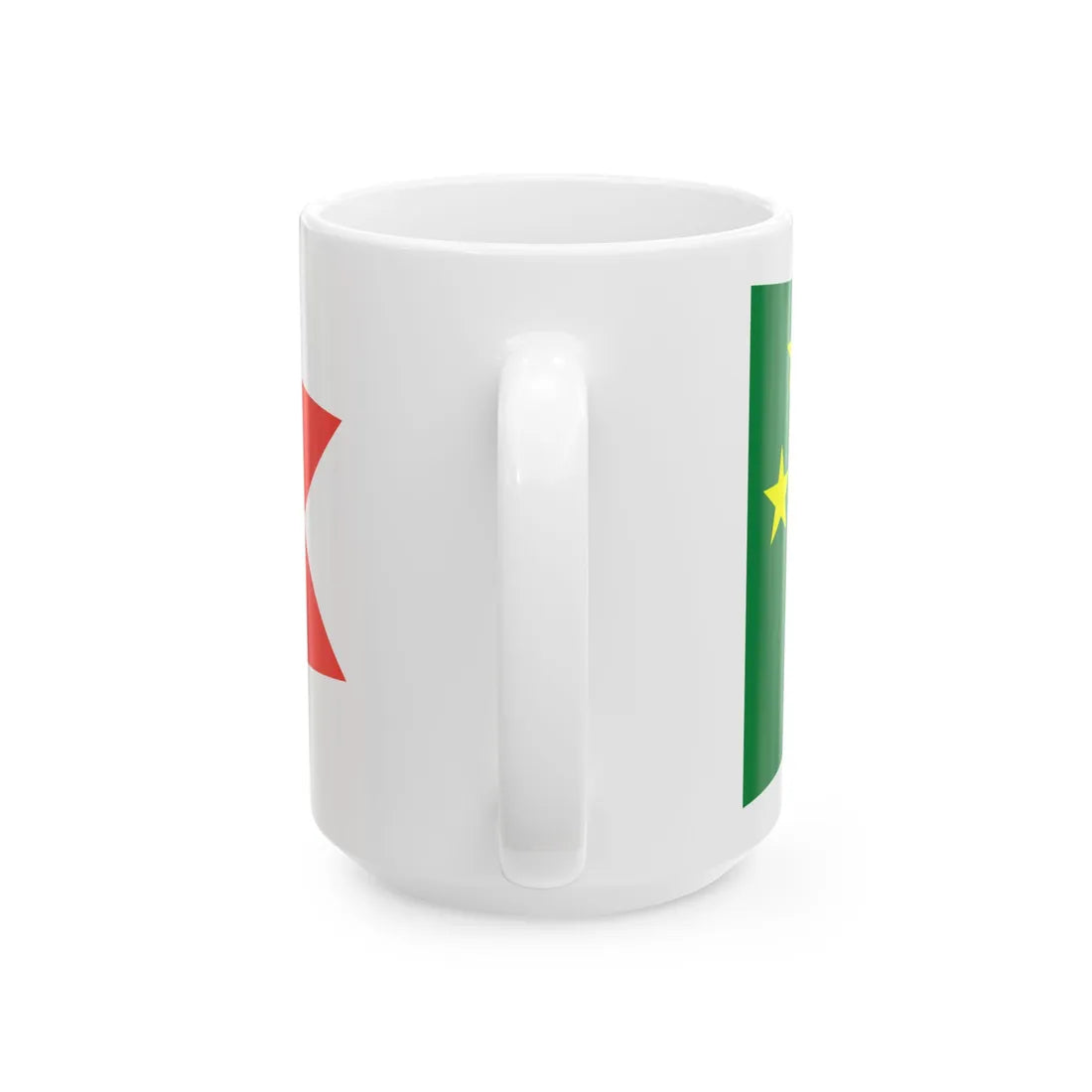 Pennant of the Chief of the Naval Air Force Staff of Madagascar Vice Admiral (Madagascar) White Coffee Mug - Go Mug Yourself