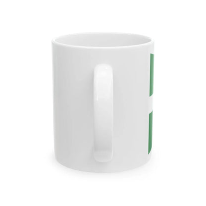 Pennant of the Commander of a Naval Base Madagascar (Madagascar) White Coffee Mug - Go Mug Yourself