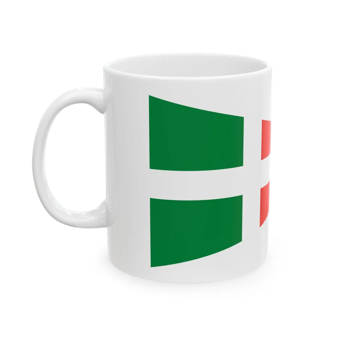 Pennant of the Commander of a Naval Base Madagascar (Madagascar) White Coffee Mug - Go Mug Yourself