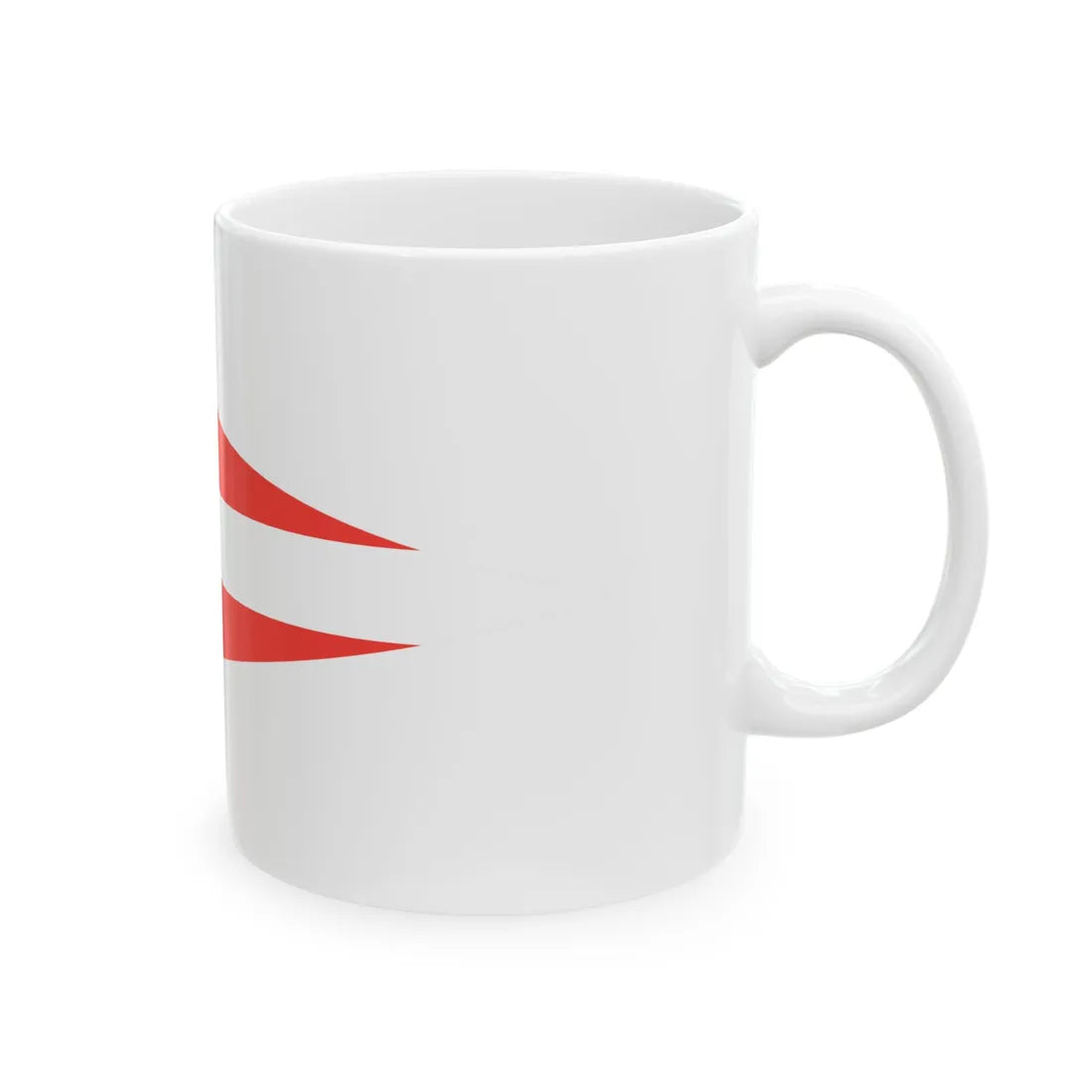 Pennant of the Commander of a Naval Base Madagascar (Madagascar) White Coffee Mug - Go Mug Yourself