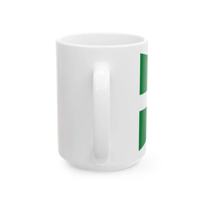 Pennant of the Commander of a Naval Base Madagascar (Madagascar) White Coffee Mug - Go Mug Yourself