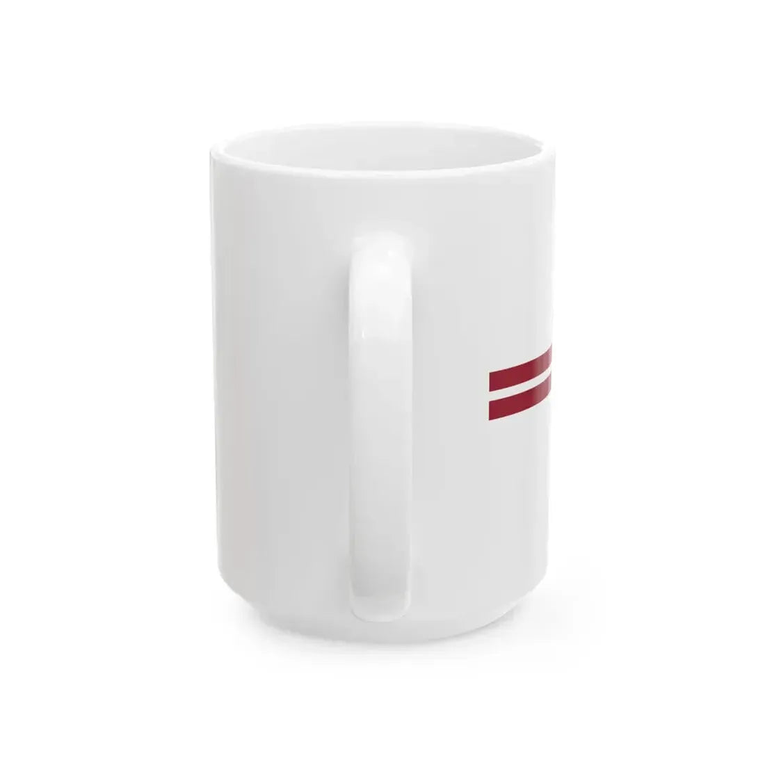 Pennant of the Commander of Flotilla of Latvia (Latvia) White Coffee Mug - Go Mug Yourself